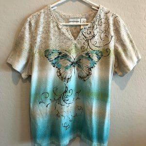 Sparkly Beaded Bling XL Tee!  Pretty!